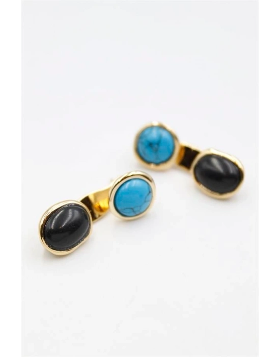 Taşlı Küpe - Altın