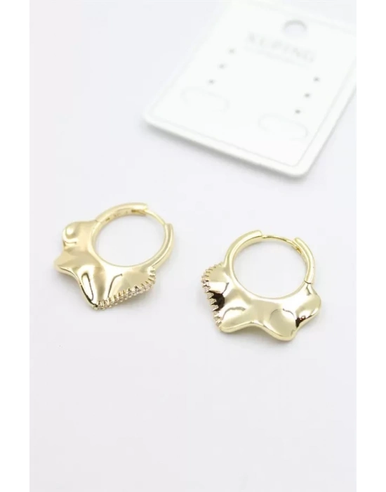 Taşlı Küpe - Altın