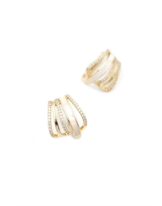 Taşlı Küpe - Rose