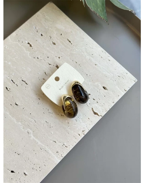 Taşlı Küpe - Yeşil