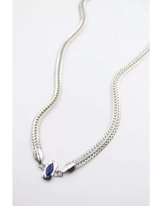 Taşlı Vip Kolye - Gümüş