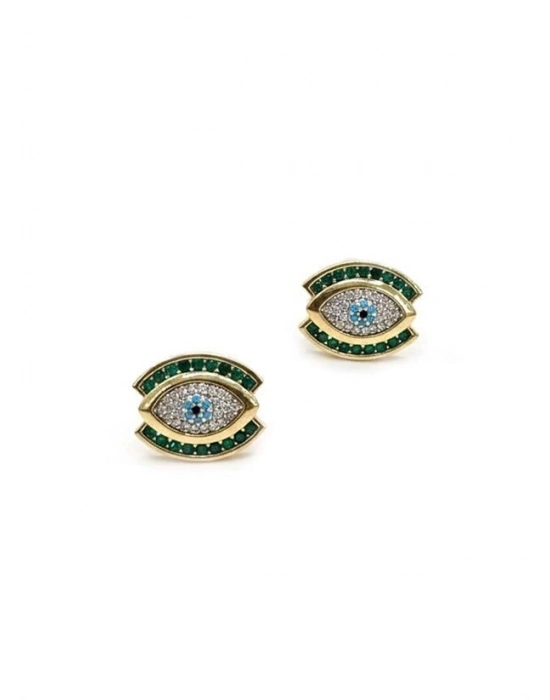 Taşlı Vip Küpe - Altın