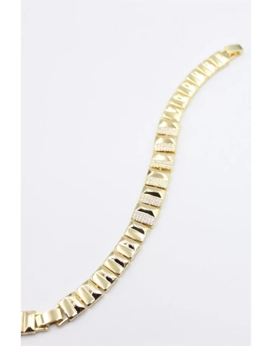 Taşlı Xuping Bileklik - Altın