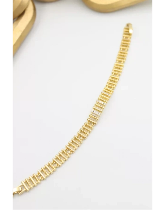 Taşlı Xuping Bileklik - Altın