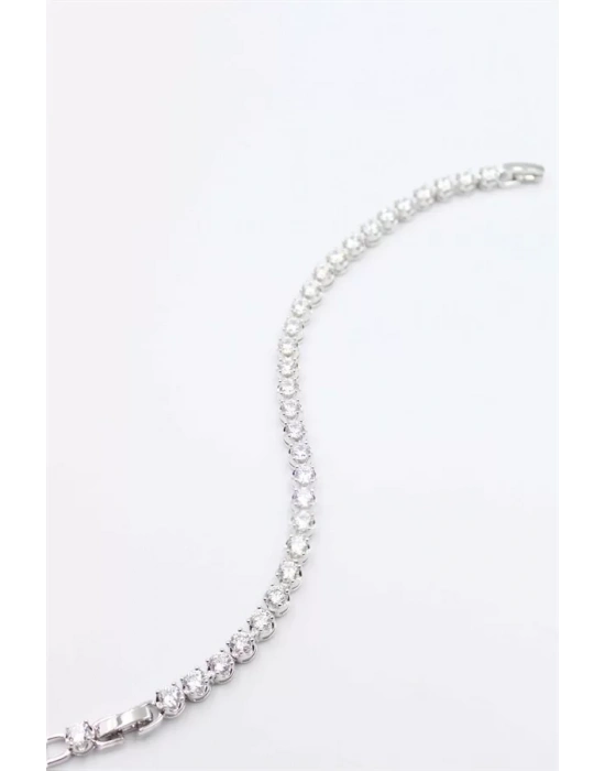 Taşlı Xuping Bileklik - Gümüş