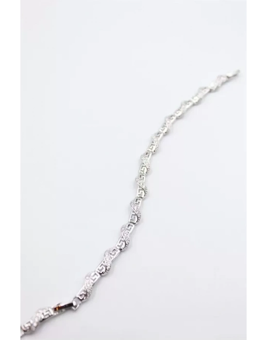 Taşlı Xuping Bileklik - Gümüş