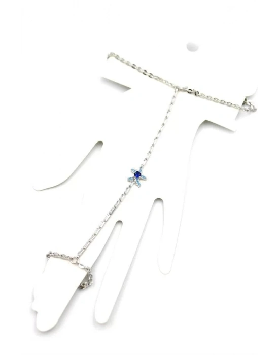 Taşlı Yıldız Şahmeran - Gümüş