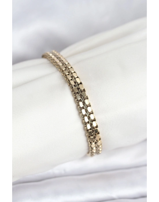 Taşlı Yuvarlak El Aynası Kalın Model 1