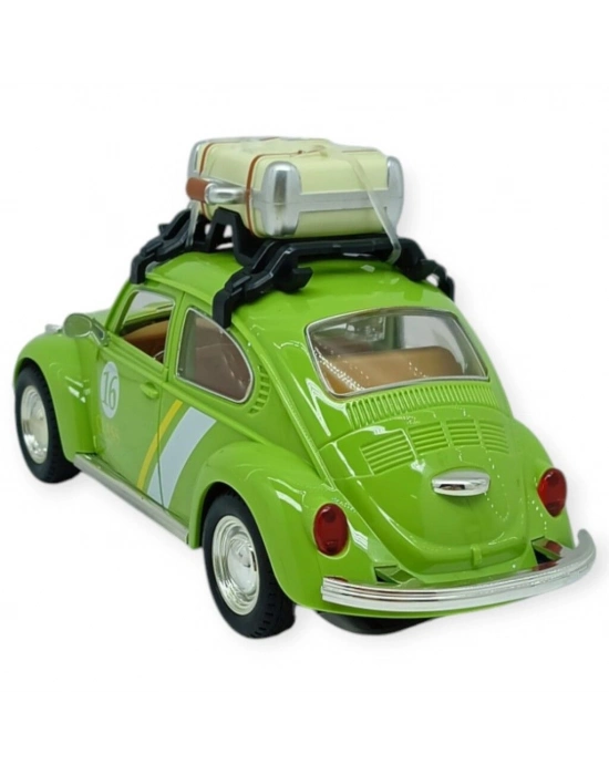 Tatil Serisi - Sesli Işıklı Vosvos Araba 18 cm - Yeşil