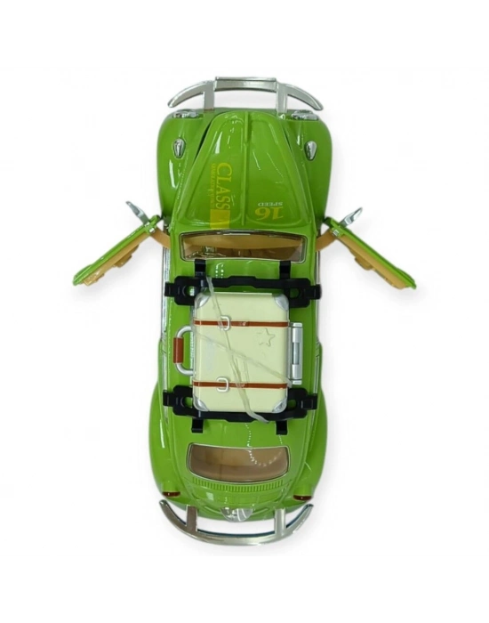 Tatil Serisi - Sesli Işıklı Vosvos Araba 18 cm - Yeşil