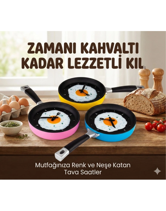 Tava Konseptli Duvar Saati