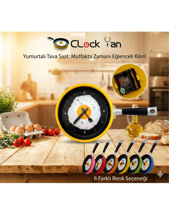 Tava Konseptli Duvar Saati