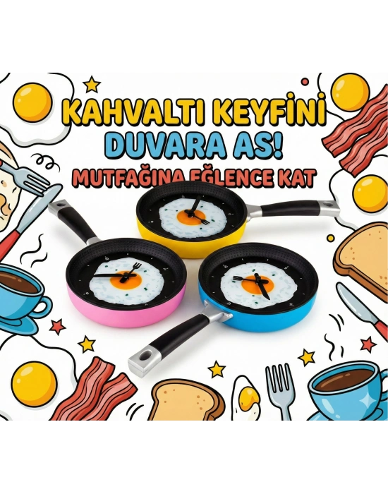 Tava Konseptli Duvar Saati