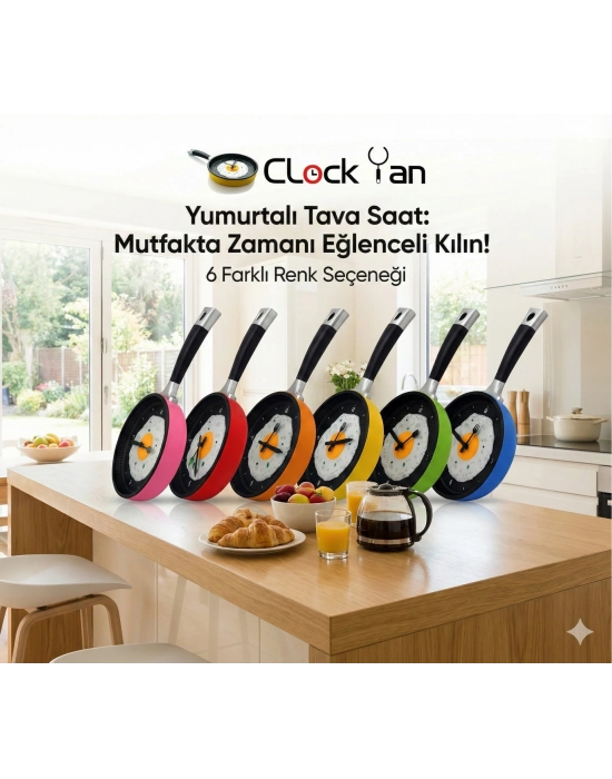 Tava Konseptli Duvar Saati