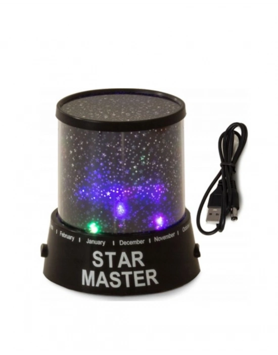 Tavana Yıldız Yansıtan Projeksiyon Gece Lambası USB Çalışan