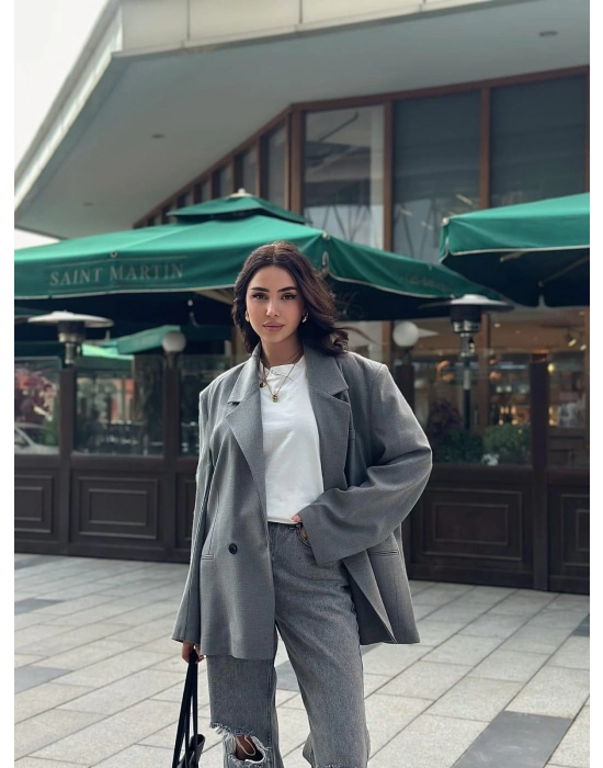 TAVSİYE EDİLEN GÜVENLİ SATICI Poliviskon Oversize Ceket