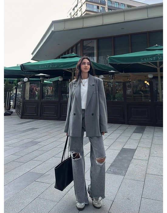 TAVSİYE EDİLEN GÜVENLİ SATICI Poliviskon Oversize Ceket