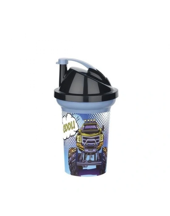 Tedy Pipetli Çocuk Içecek Bardağı Desenli Bardak 300ml