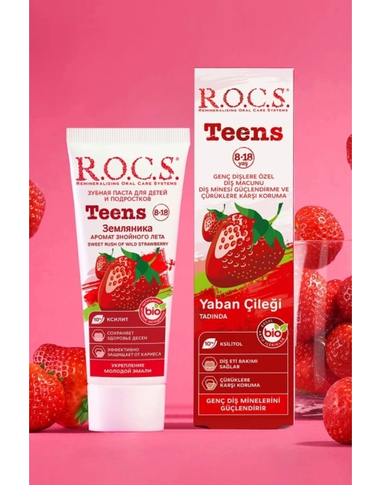 .Teen Yaban Çileği Diş Macunu 8-18 Yaş 60 ml
