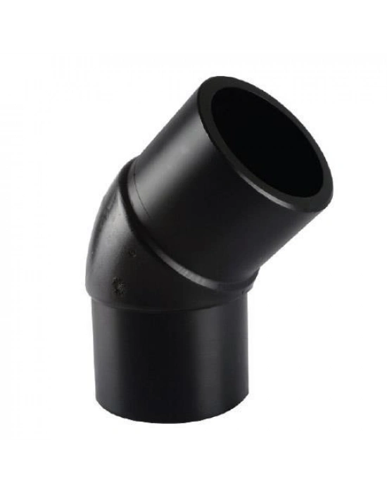 ® Tega HDPE Spigot Açık Dirsek 125 mm 45 Derece
