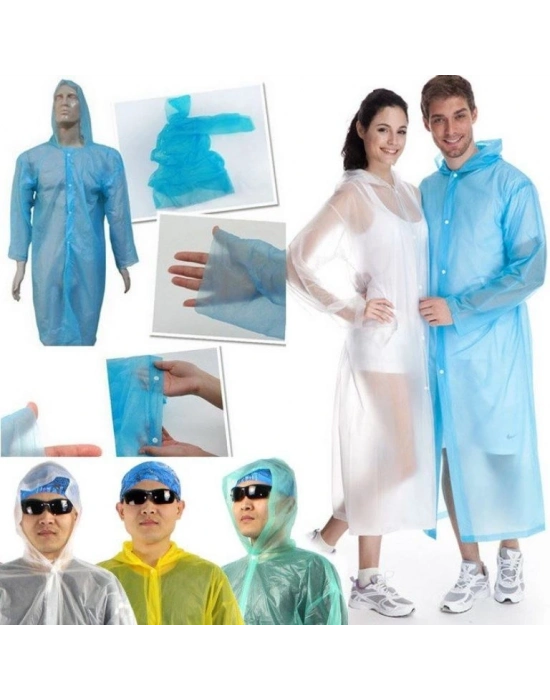 Tek Kullanımlık Çıtçıtlı Yağmurluk