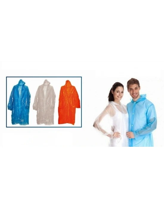 Tek Kullanımlık Çıtçıtlı Yağmurluk