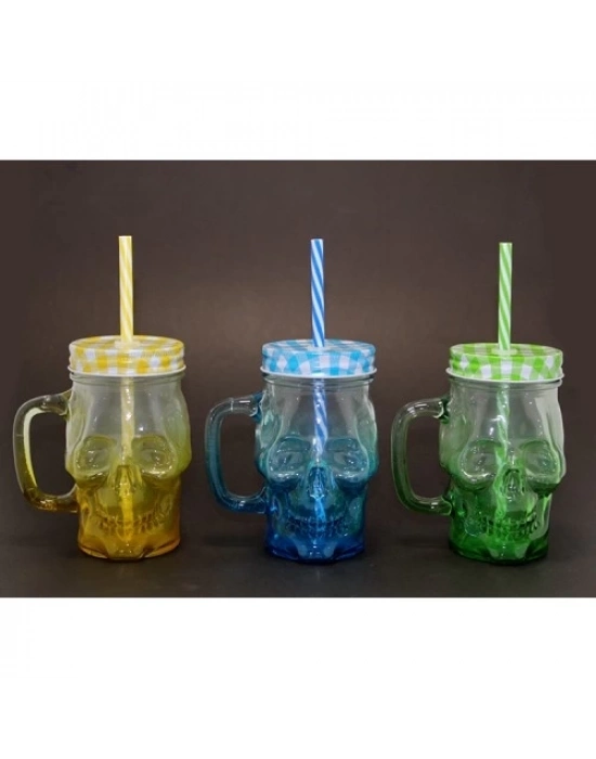 Tekli Cam Kurukafa Kupa Bardak Pipetli