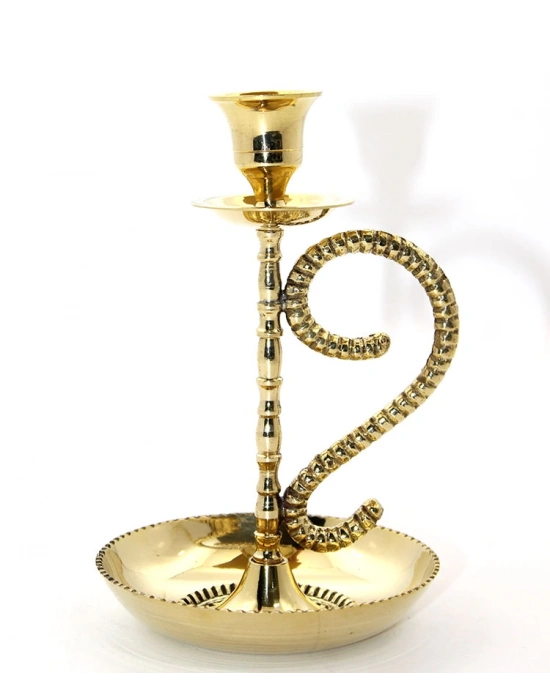 Tekli Pirinç Şamdan Model 1