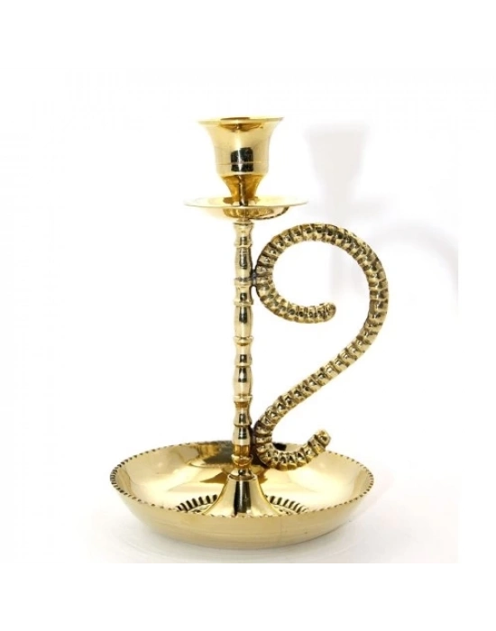 Tekli Pirinç Şamdan Model 1