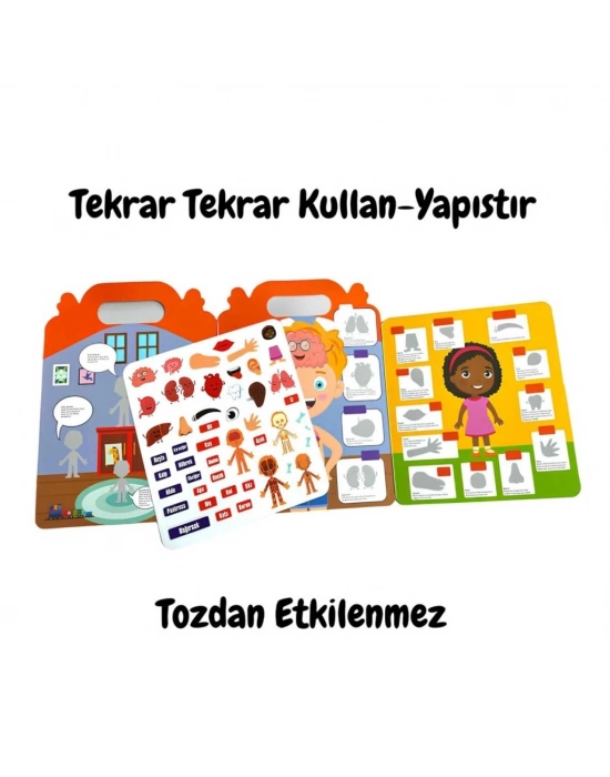 Tekrar Kullanılabilen İlk Sticker Kitabım My Body