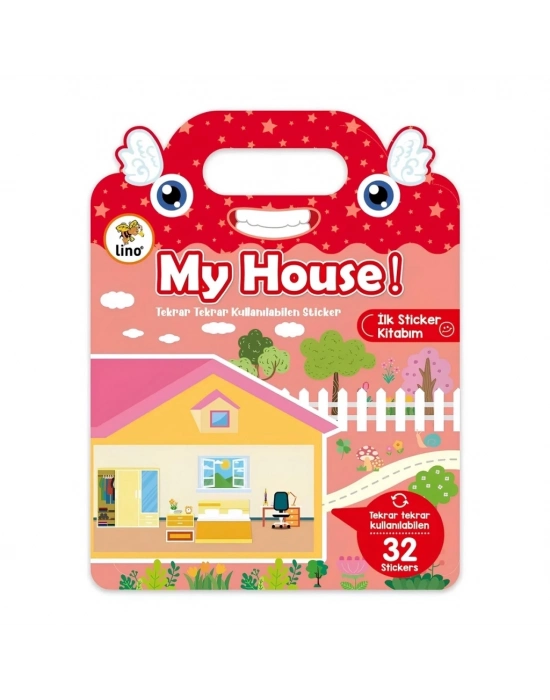 Tekrar Kullanılabilen İlk Sticker Kitabım My House