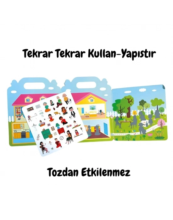 Tekrar Kullanılabilen İlk Sticker Kitabım My House
