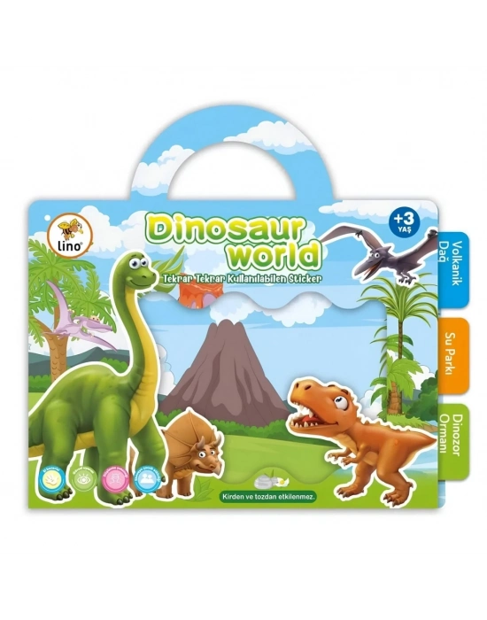 Tekrar Kullanılabilen Sticker Dinosaur World