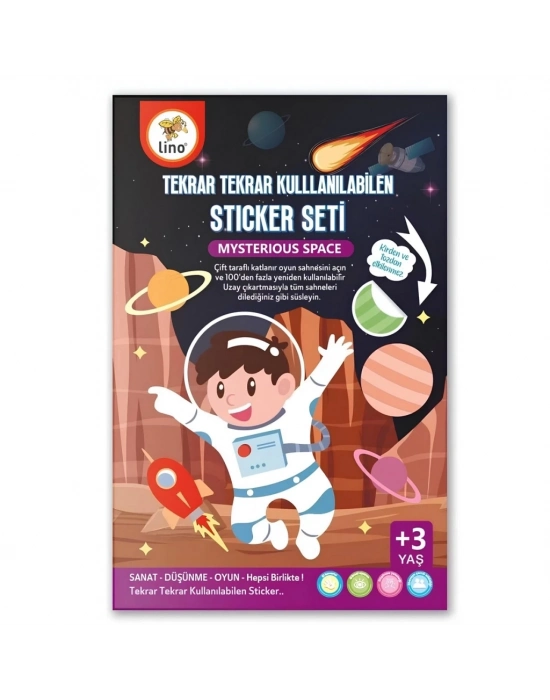 Tekrar Kullanılabilen Sticker Seti Space