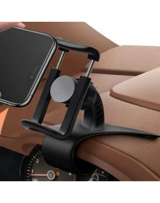 Telefon Tutucu Araç İçi Telefon Tutucu Klipsli 360c Dönüş