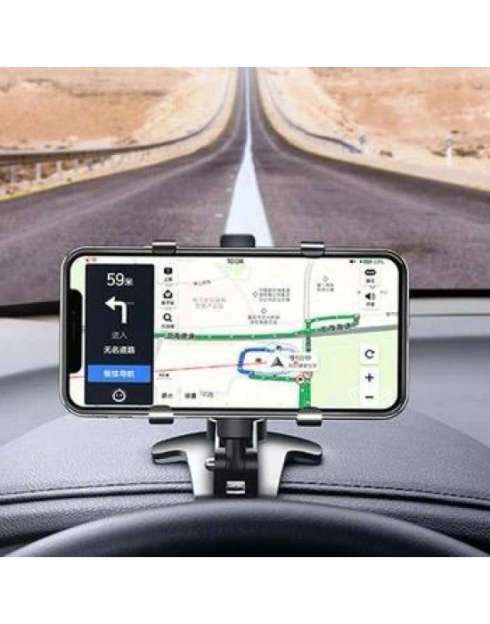 Telefon Tutucu Araç İçi Telefon Tutucu Klipsli 360c Dönüş