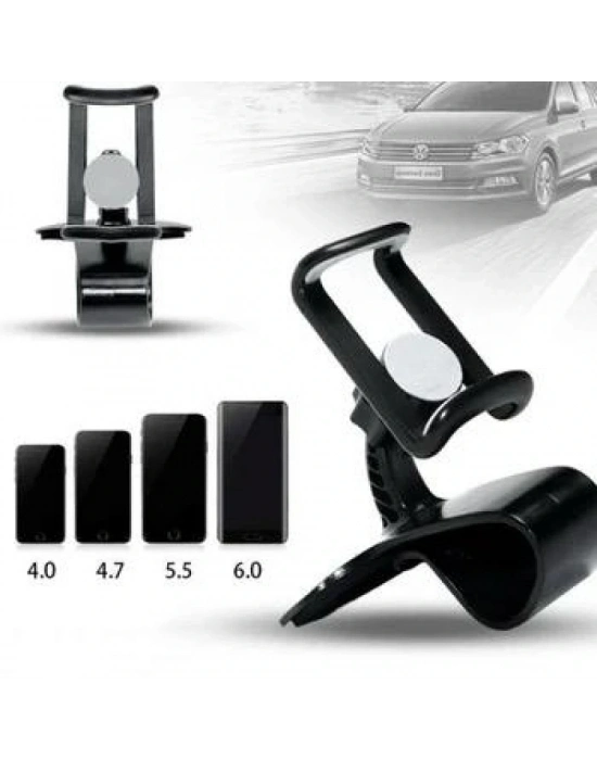 Telefon Tutucu Araç İçi Telefon Tutucu Klipsli 360c Dönüş