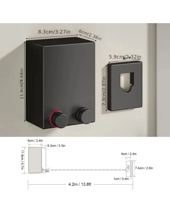 ®  Teleskopik Çamaşır Kurutma Askısı, Pratik Geri Çekilebilir Çamaşır İpi