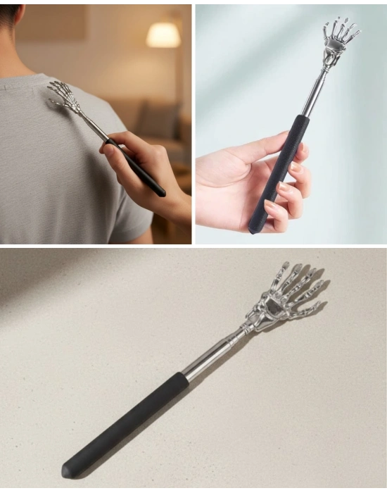 ® Teleskopik El Masaj ve Sırt Kaşıma Aleti Seyahat Dostu Kompakt Tasarım