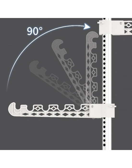 Teleskopik Giysi ve Çamaşır Askısı