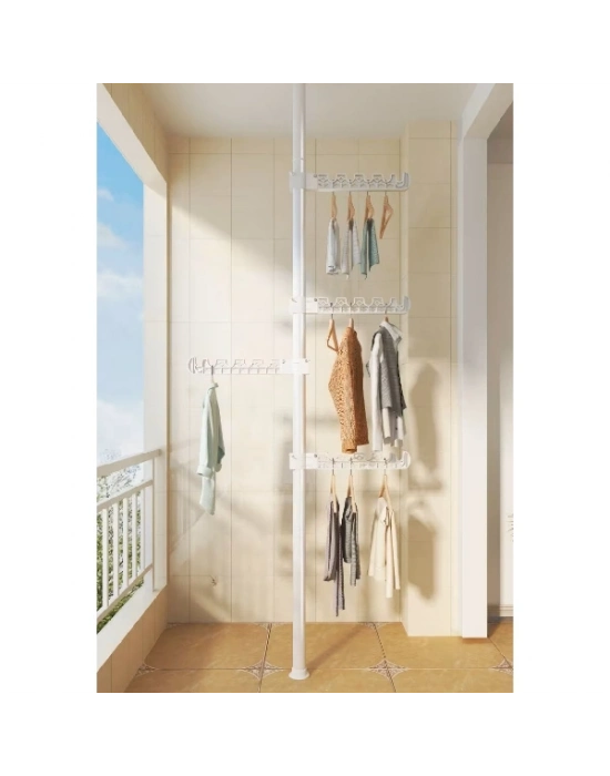 Teleskopik Giysi ve Çamaşır Askısı