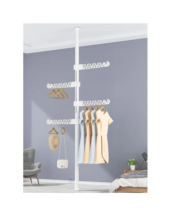 Teleskopik Giysi ve Çamaşır Askısı