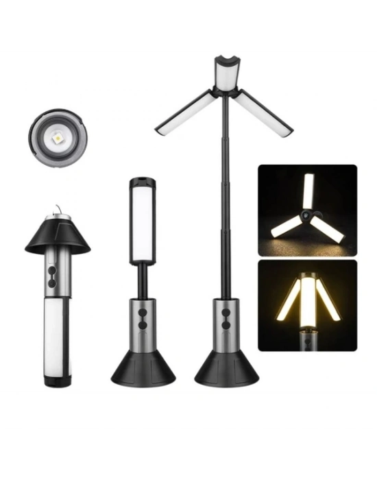 Teleskopik Şarj Edilebilir Çadır Kamp Işığı