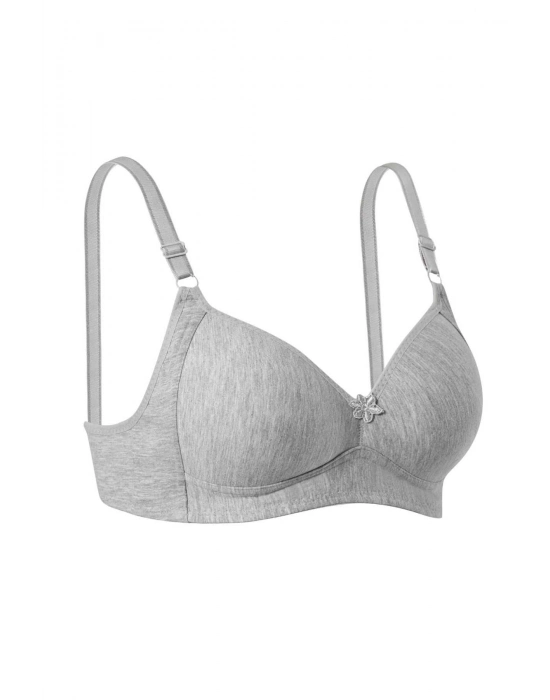 Telsiz Silikonlu Toparlayıcı Sütyen Gri