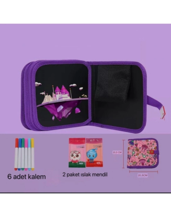 Temizlenebilir Renkli Çizim Defteri
