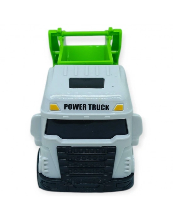 Temizlik Araçları Serisi - Sürtmeli Çöp Kamyonu 12 cm  - 3626