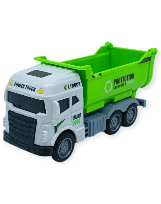 Temizlik Araçları Serisi - Sürtmeli Kamyon 12 cm  - 3626