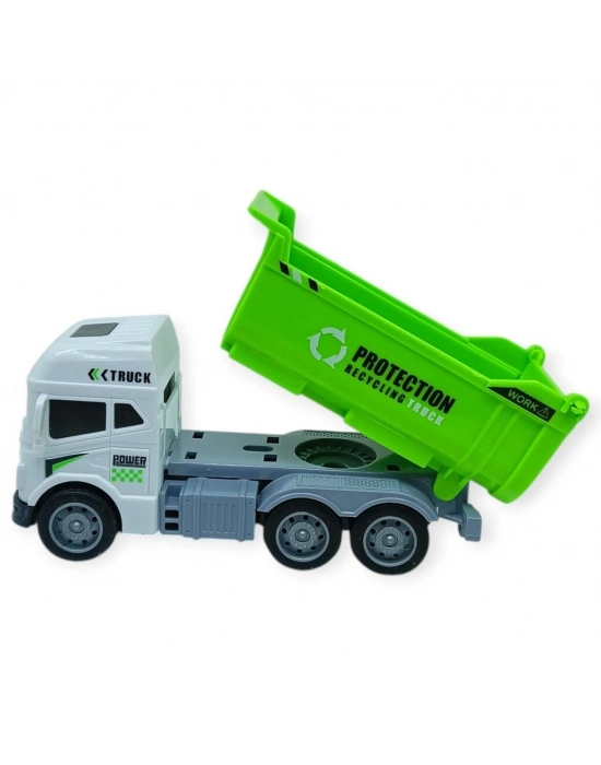 Temizlik Araçları Serisi - Sürtmeli Kamyon 12 cm  - 3626