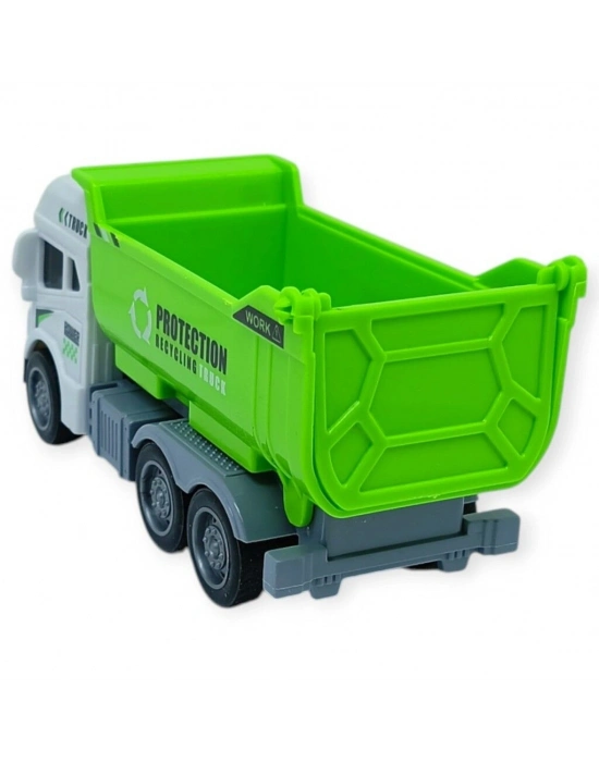 Temizlik Araçları Serisi - Sürtmeli Kamyon 12 cm  - 3626