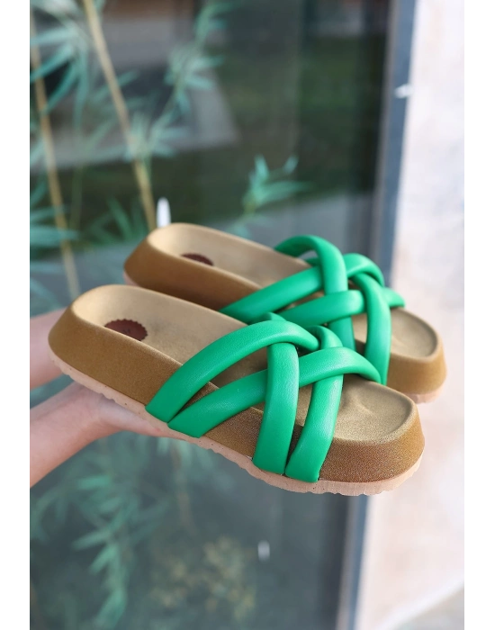 Tenda Yeşil Cilt Terlik